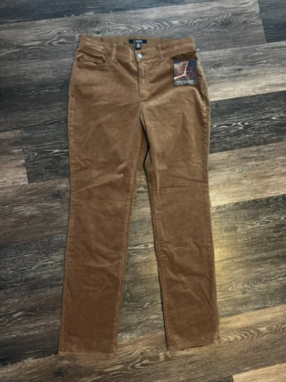Women's New w/tags Chaps Corduroy Pants, Size 10, Slimming Fit, Brown, Comfort